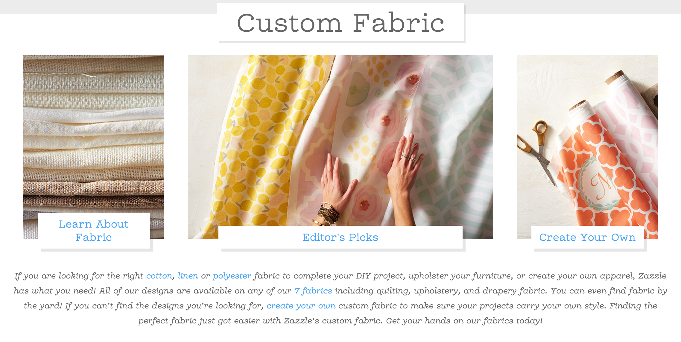 Zazzle Fabric Review